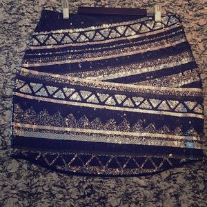 Express Sequin Skirt